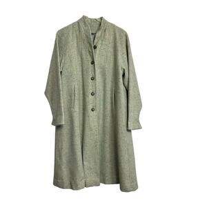 National Recovery Board Union Label Blue & Cream Trench Coat Medium